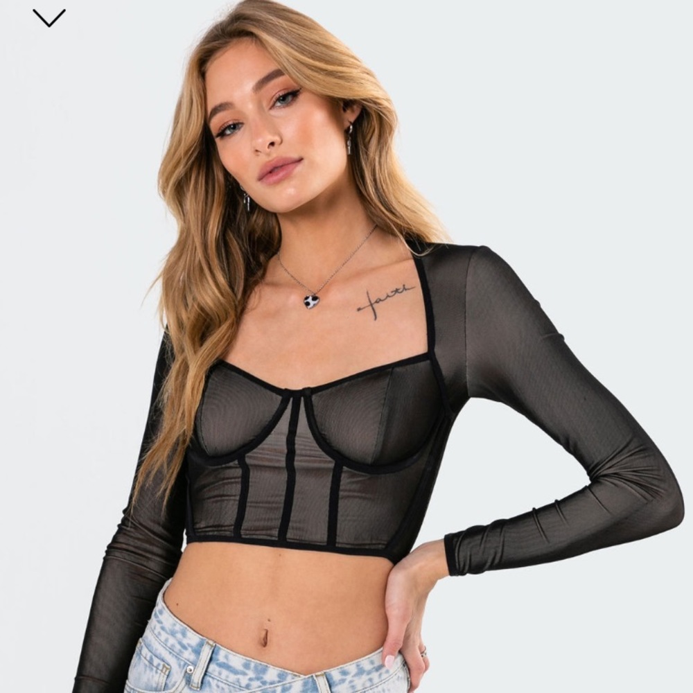 Megan Bodice Crop Top from Edikted